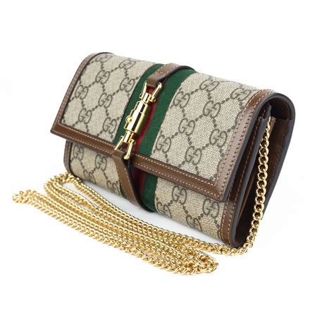 gucci jackie chain wallet|gucci jackie 1961 transparent bag.